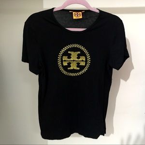 Tory Burch Gold Logo T-Shirt